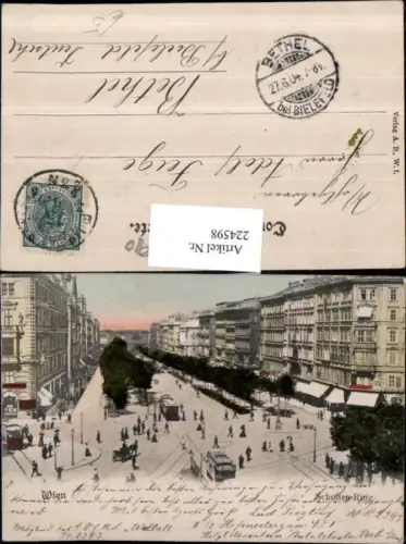 224598,Wien 1 Schotten-Ring Straßenansicht