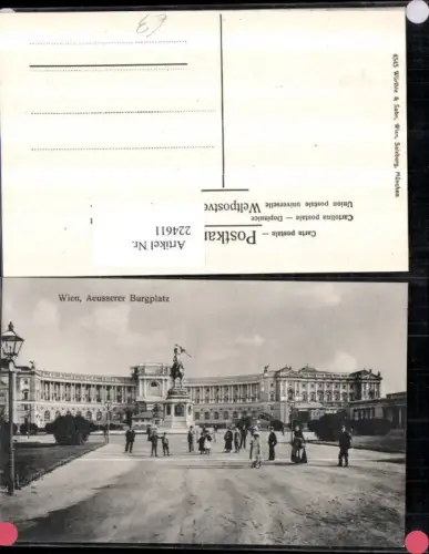 224611,Wien 1 Äußerer Burgplatz m. Denkmal