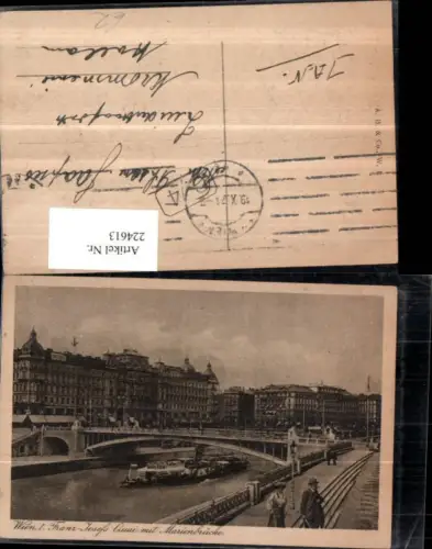 224613,Wien 1 Franz-Josefs Quai m. Marienbrücke Brücke