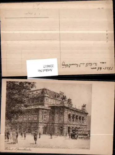 224617,Künstler AK P. Kaspar Wien 1 Operntheater