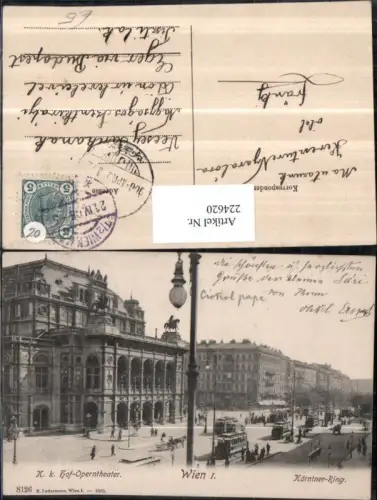 224620,Wien 1 K. k. Hof-Operntheater Kärntner-Ring