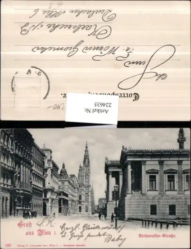 224635,Wien 1 Reichsrats-Straße Straßenansicht