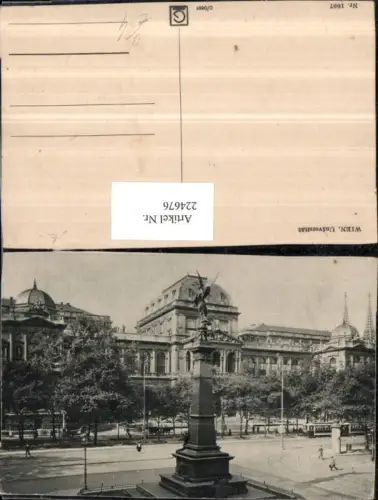 224676,Wien 1 Universität m. Denkmal Säule