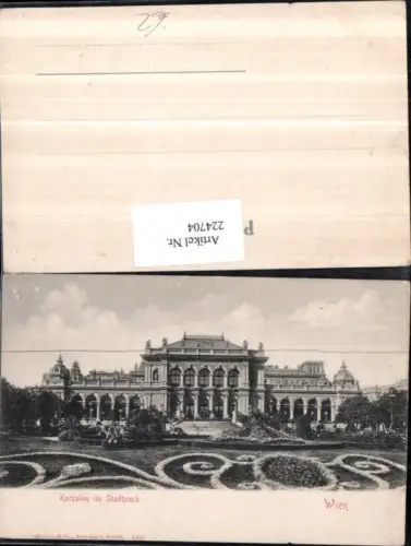 224704,Wien 1 Kursalon im Stadtpark