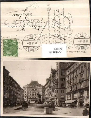 224706,Wien 1 Neuer Markt m. Donnerbrunnen Brunnen pub Kilophot 20140