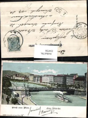 224730,Wien 1 Franz Josefs-Kai Brücke pub Schneider e Lux 10393