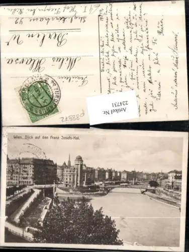 224731,Wien 1 Blick auf d. Franz Josefs-Kai Brücke