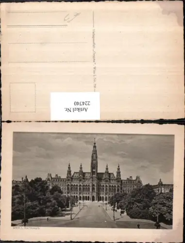 224740,Präge AK Wien 1 Rathaus