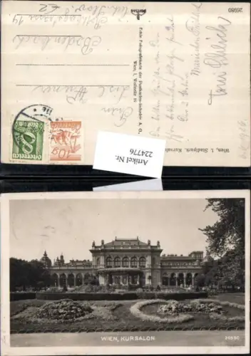 224776,Wien 1 Stadtpark Kursalon