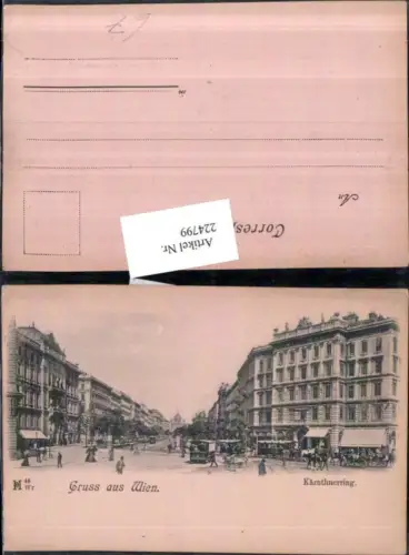 224799,Wien 1 Kärntner-Ring Straßenansicht Straßenbahn Geschäfte