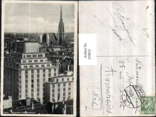 224833,Wien 1 Panorama m. Hochhaus Stephansdom