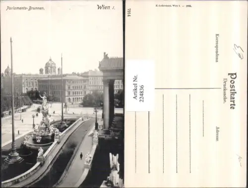 224836,Wien 1 Parlaments-Brunnen