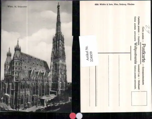 224859,Wien 1 St. Stephansdom Dom Kirche