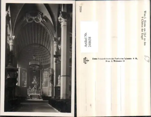 248638,Wien 1 Kirche am Hof zu den 9 Chören der Engel Innenansicht
