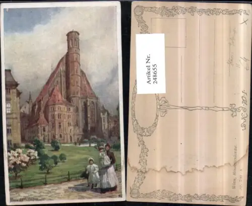 248655,Künstler AK Hans Götzinger Wien 1 Minoritenkirche Kirche pub Brüder Kohn B.K.W.I. 790/8