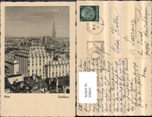 248661,Wien 1 Hochhaus m. Blick auf d. Stephansdom