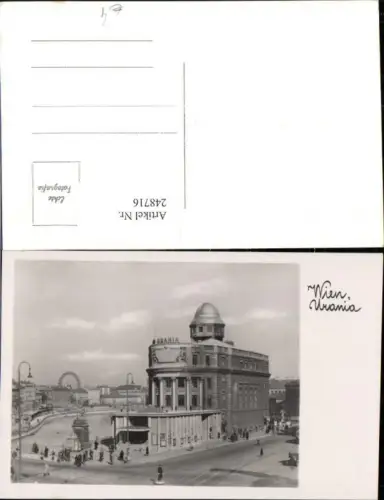 248716,Wien 1 Urania Gebäude im Hintergrund Riesenrad