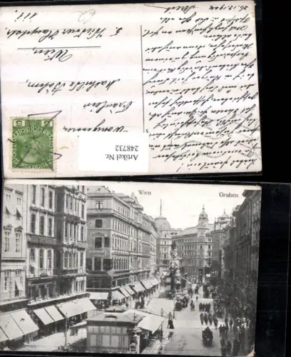 248732,Wien 1 Graben Geschäfte Dreifaltigkeitssäule Pestsäule