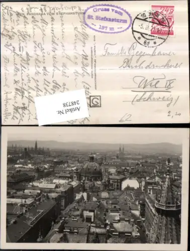 248738,Wien 1 Panorama Totale v. Stephansturm