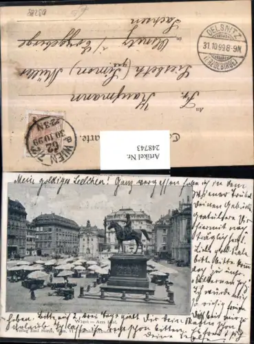 248743,Wien 1 Am Hof Markt Denkmal