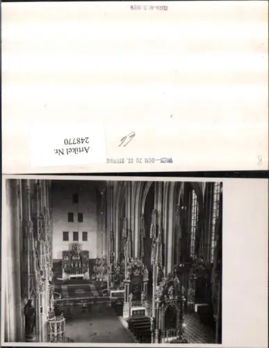 248770,Foto AK Wien 1 Stephansdom Dom Innenansicht