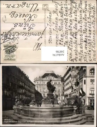 248786,Wien 1 Raphael Donner-Brunnen auf d. Neuen Markt