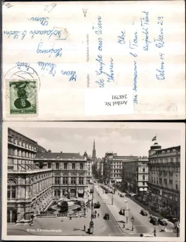 248791,Wien 1 Kärntnerstraße Geschäfte Brunnen
