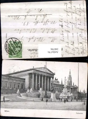 248796,Wien 1 Parlament m. Brunnen