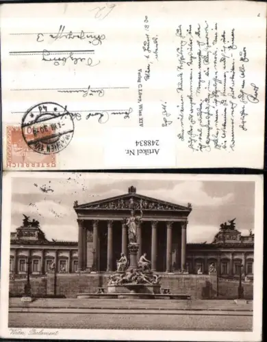 248834,Wien 1 Parlament m. Brunnen