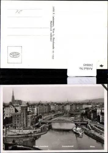 248845,Wien 1 Donaukanal Franz Josefskai Urania Brücke