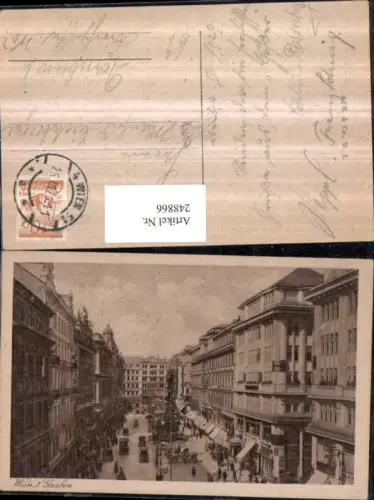 248866,Wien 1 Graben Geschäfte Pestsäule