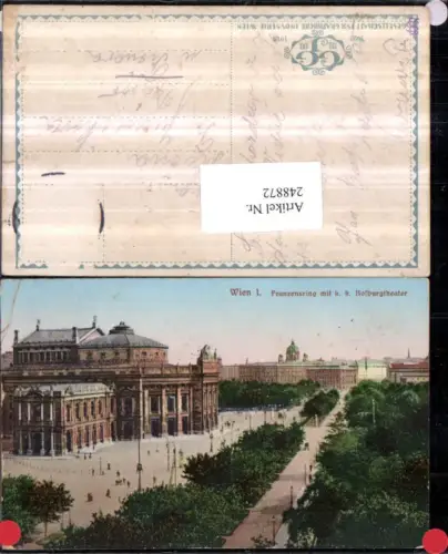 248872,Wien 1 Franzensring m. K. k. Hofburgtheater