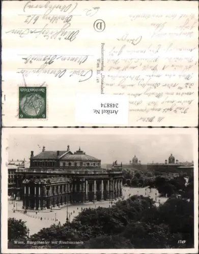 248874,Wien 1 Burgtheater m. Staatsmuseum