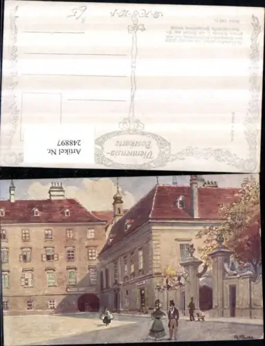 248897,Künstler AK R. Preuss Wien 1 Heiligenkreuzer-Hof pub Brüder Kohn B.K.W.I. 789/11