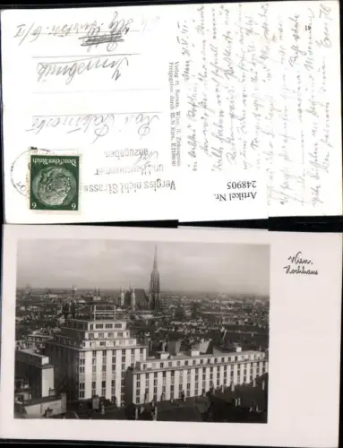 248905,Wien 1 Teilansicht Hochhaus u. Stephansdom