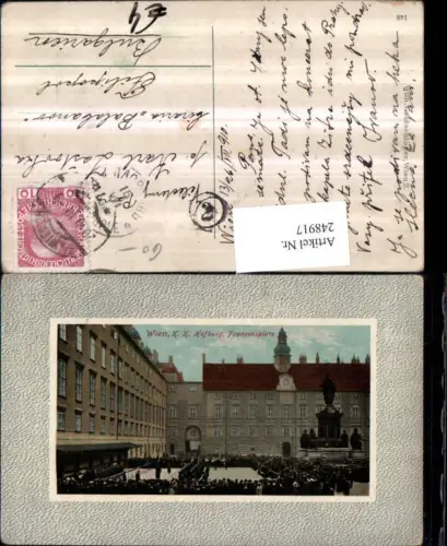 248917,Wien 1 K. k. Hofburg Fransensplatz Wachablösung Denkmal