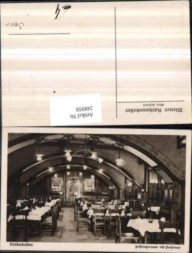 248958,Wien 1 Volks-Keller Rathaus-Keller Innenansicht