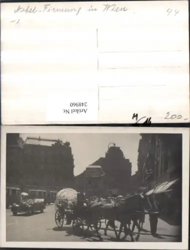 248960,Foto AK Wien 1 Nobel-Firmung Kutsche Geschäfte Nivea Cafe Berlin
