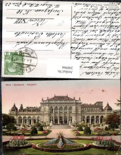 248966,Wien 1 Stadtpark Kursaloon Garten