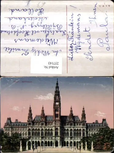 257143,Wien 1 Rathaus pub Brüder Kohn B.K.W.II. 1