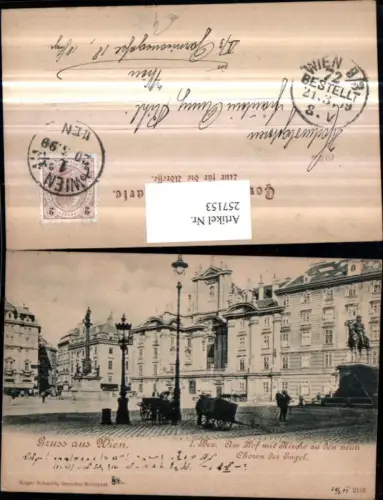 257153,Wien 1 Am Hof m. Kirche zu den neun Choren der Engel