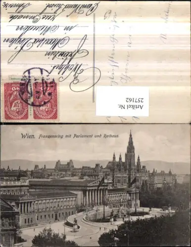257162,Wien 1 Franzensring m. Parlament u. Rathaus