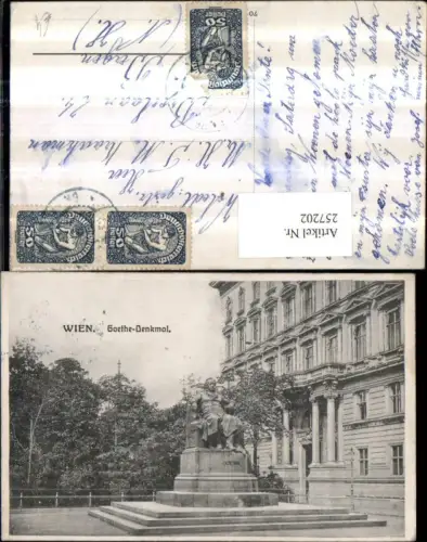 257202,Wien 1 Goethe-Denkmal