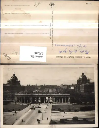 257216,Wien 1 Äußeres Burgtor m. Museen