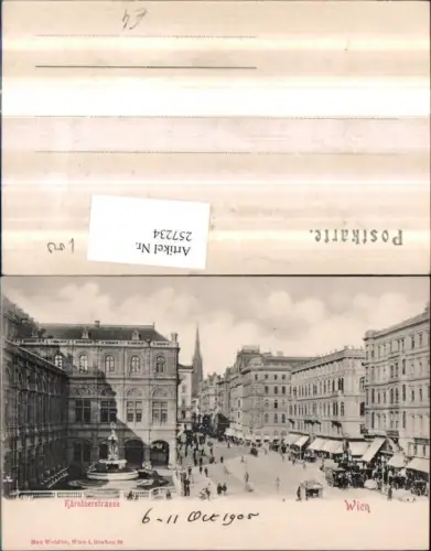 257234,Wien 1 Kärntnerstraße Geschäfte Brunnen