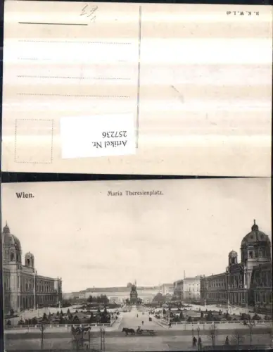 257236,Wien 1 Maria Theresienplatz m. Sissi Denkmal Museen pub Brüder Kohn B.K.W.I. 48