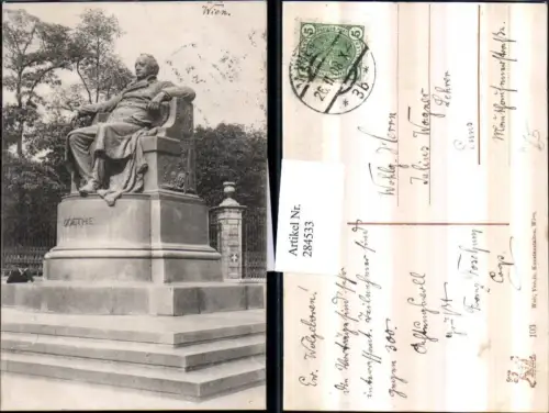284533,Wien Innere Stadt Goethe Denkmal