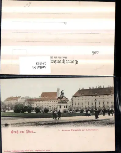 284563,Wien Innere Stadt Äußerer Burgplatz m. Lövelstraße Denkmal pub Sperling 1053