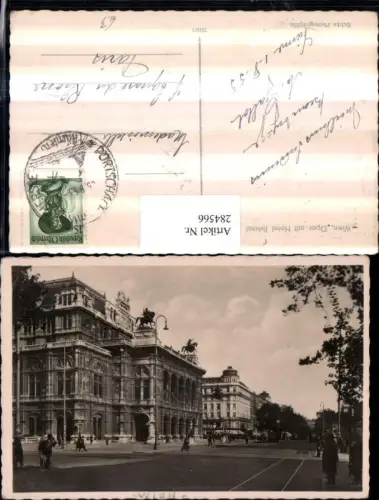 284566,Wien Innere Stadt Oper m. Hotel Bristol Straßenansicht