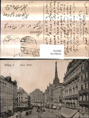 284570,Wien Innere Stadt Neuer Markt Straßenansicht Geschäfte